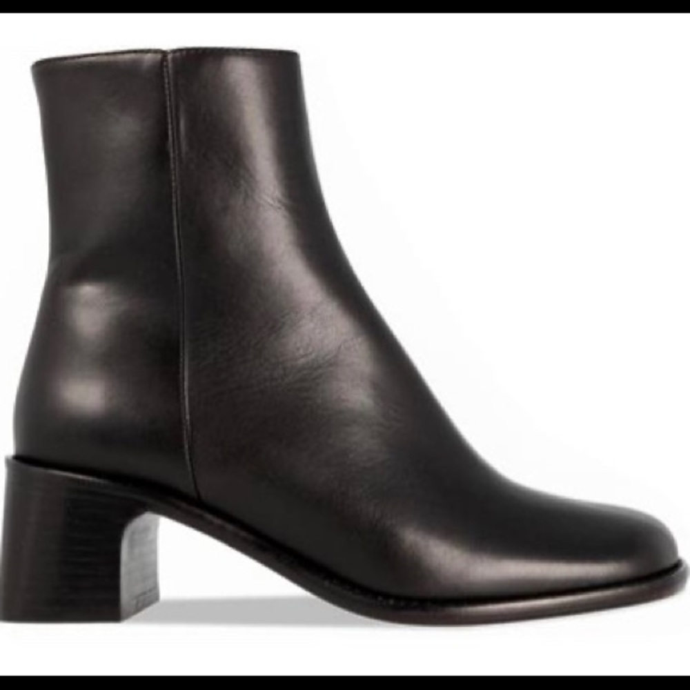 By Far Jeanne Black Leather Boots